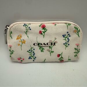 Coach White Floral Fragrance Pouch bag No Perfume Bag Only